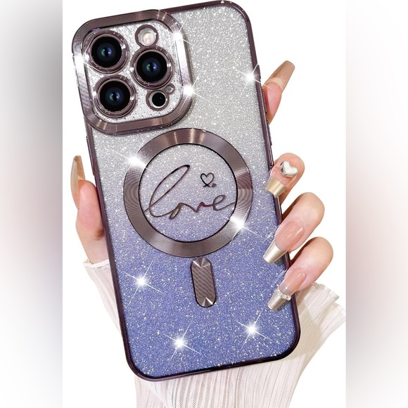 iPhone 12 Pro Max purple sparkle case - Picture 3 of 3